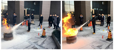 安全！安全！安全！聯(lián)測參加消防演習(xí)